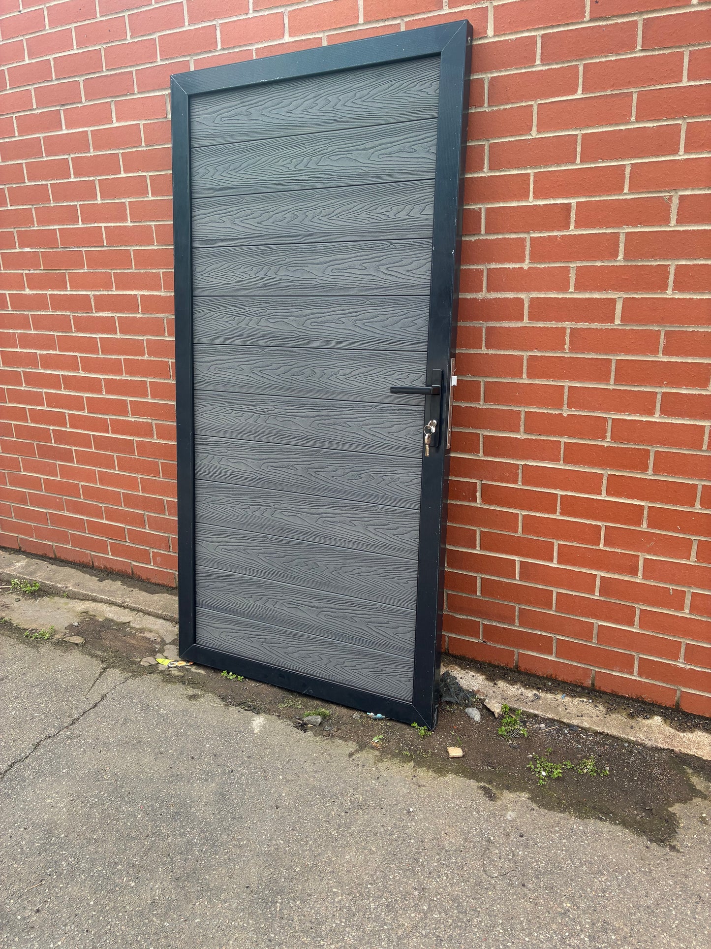Aluminium Pedestrian Gate with Composite inserts