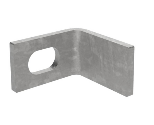 Galvanised End Fish Plate for Palisade Fencing