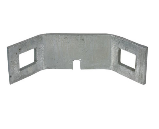 Galvanised 90 Degree Fish Plate for Palisade Fencing