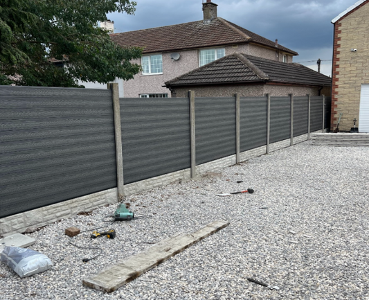 Composite Fence Panels for Concrete Posts